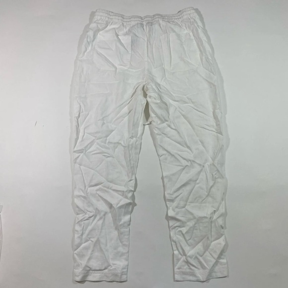 New J Crew Tall Linen Blend Seaside Pants White - Picture 3 of 11